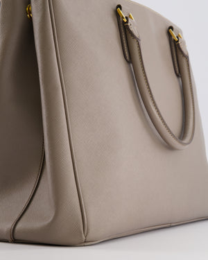 Prada Taupe Large Galleria Bag in Saffiano Leather with Gold Hardware RRP £3,700
