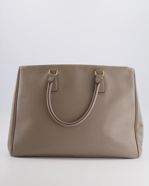 Prada Taupe Large Galleria Bag in Saffiano Leather with Gold Hardware RRP £3,700