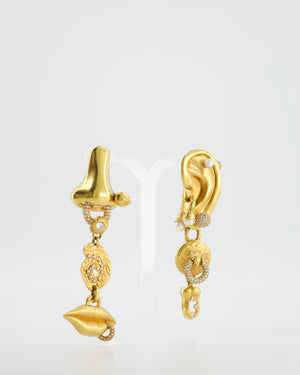 Schiaparelli Anatomic Gold Bijoux Earrings RRP £1,800