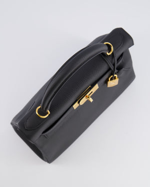 Hermès Kelly 28 Retourne Bag in Black Togo Leather with Gold Hardware
