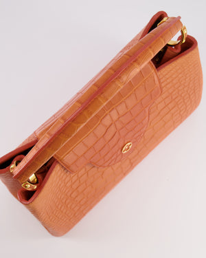 *RARE* Louis Vuitton Mandarine Orange Capucines Large Bag in Crocodile Niloticus Leather with Gold Hardware RRP £32,000