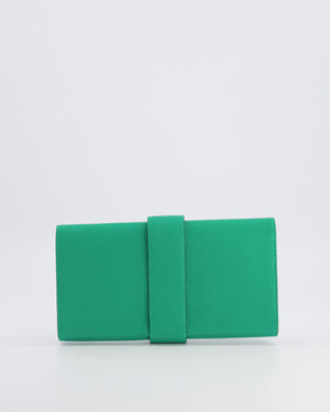 Hermès Medor Clutch 23 Bag in Menthe Chèvre Mysore Leather with Palladium Hardware
