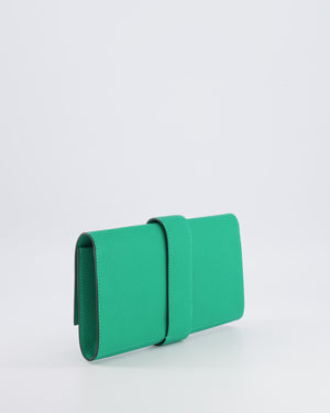 Hermès Medor Clutch 23 Bag in Menthe Chèvre Mysore Leather with Palladium Hardware