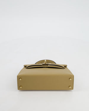 *RARE* Hermès Mini Kelly II 20 Bag in Poussiere Epsom Leather with Permabrass Hardware