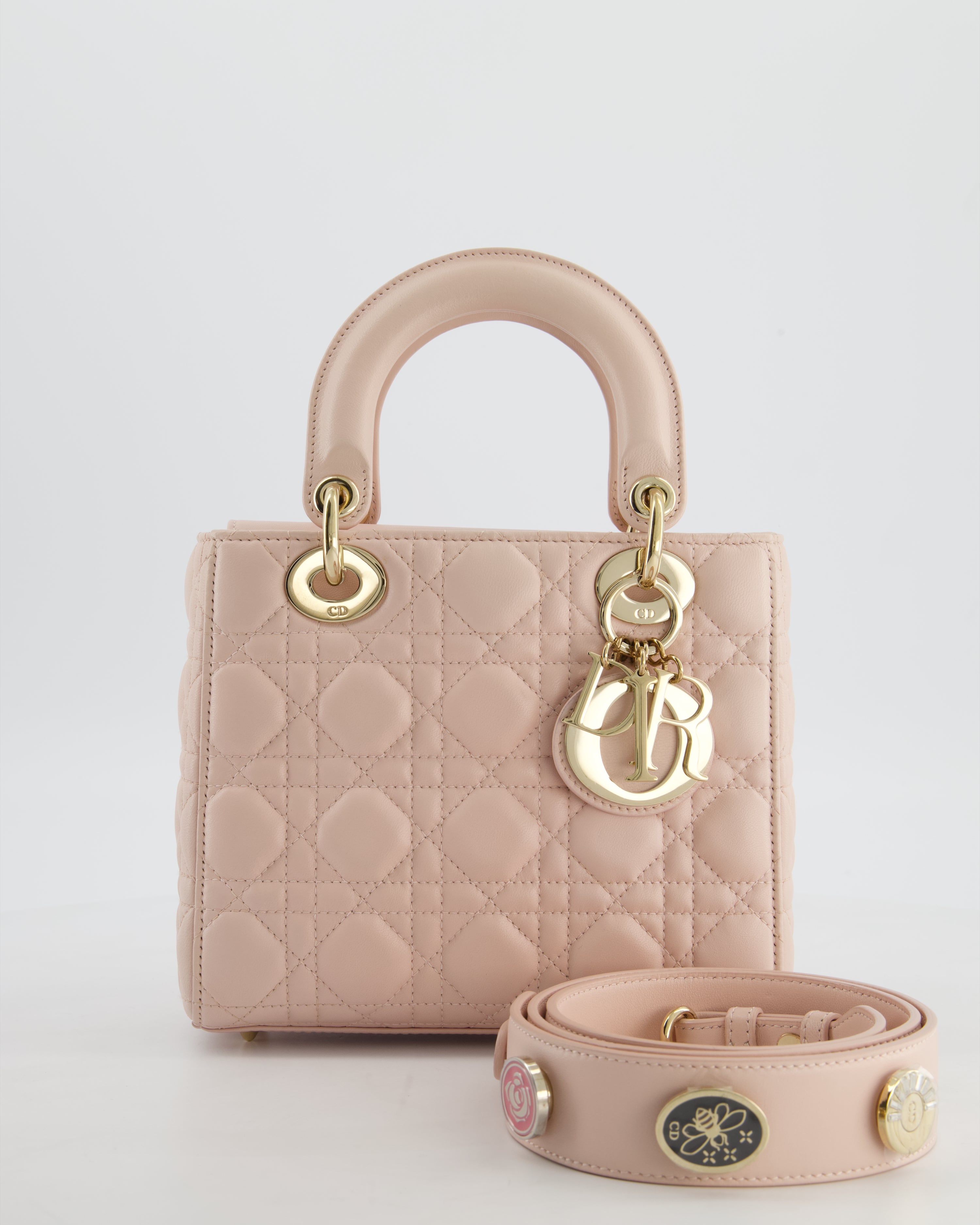 HOT* Christian Dior Small Lady Dior ABC Bag in Light Pink Cannage