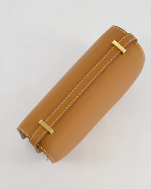 Hermès Mini Constance III Miroir 18 Bag in Gold Epsom Leather with Gold Hardware