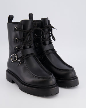 Hermès Black Land Ankle Boots in Calfskin Leather Size EU 38.5 RRP £1,980