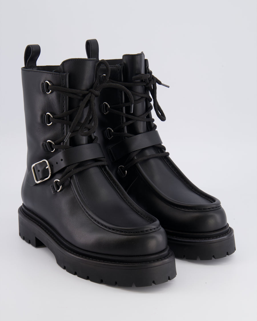 Hermès Black Land Ankle Boots in Calfskin Leather Size EU 38.5 RRP £1,980