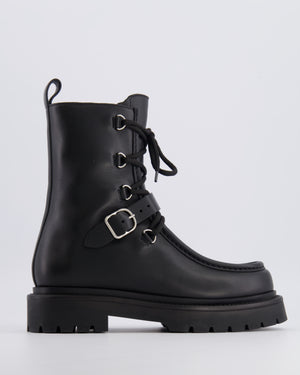 Hermès Black Land Ankle Boots in Calfskin Leather Size EU 38.5 RRP £1,980
