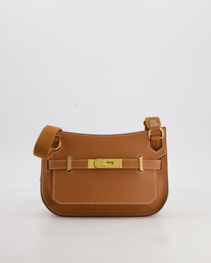 *RARE* Hermès Mini Jypsiere Bag in Gold Evercolour Leather with Gold Hardware