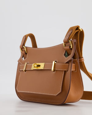 *RARE* Hermès Mini Jypsiere Bag in Gold Evercolour Leather with Gold Hardware