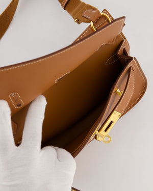 *RARE* Hermès Mini Jypsiere Bag in Gold Evercolour Leather with Gold Hardware