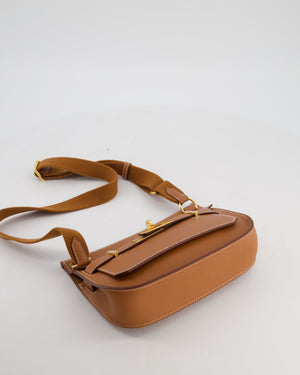 *RARE* Hermès Mini Jypsiere Bag in Gold Evercolour Leather with Gold Hardware