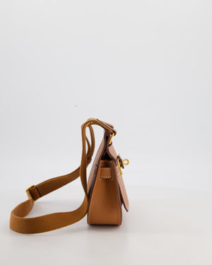 *RARE* Hermès Mini Jypsiere Bag in Gold Evercolour Leather with Gold Hardware