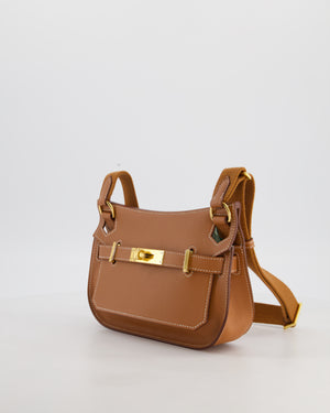 *RARE* Hermès Mini Jypsiere Bag in Gold Evercolour Leather with Gold Hardware