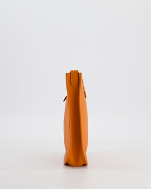 Hermès Mini Evelyne Bag in Orange Clemence Leather with Gold Hardware