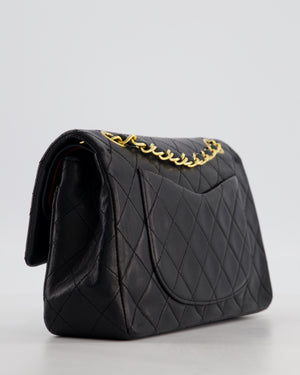 *FIRE PRICE* Chanel Vintage Black Small Classic Double Flap Bag in Lambskin Leather with 24k Gold Hardware