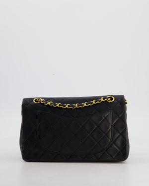 *FIRE PRICE* Chanel Vintage Black Small Classic Double Flap Bag in Lambskin Leather with 24k Gold Hardware