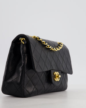 *FIRE PRICE* Chanel Vintage Black Small Classic Double Flap Bag in Lambskin Leather with 24k Gold Hardware