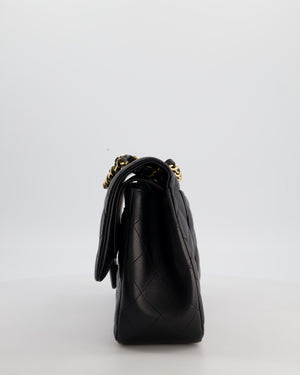 Chanel Classic Jumbo Double Flap Bag in Black Lambskin Leather with Gold Hardware