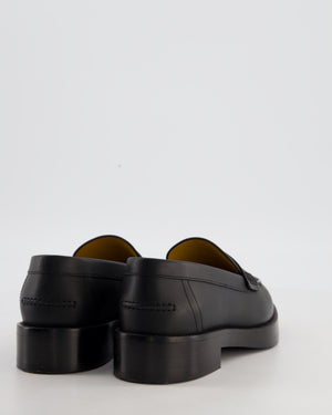 Hermès Ivy Loafers in Black Calfskin Leather Size EU 37