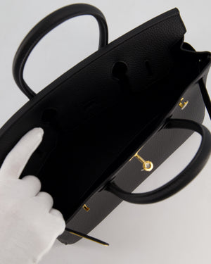 *HOT* Hermès Birkin 30 Retourne Bag in Noir Togo Leather with Gold Hardware