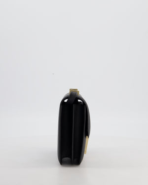 *RARE* Hermès Mini Constance III Mirror 18 Bag in Noir Epsom Leather with Brushed Permabrass Hardware