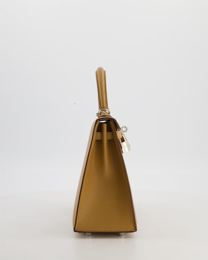 Hermès Kelly 25 Sellier Bag in Biscuit Epsom Leather with Palladium Hardware