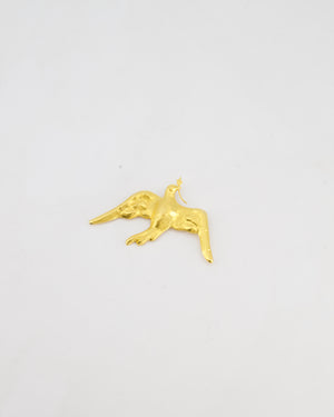Schiaparelli Gold Small & Medium Dove Brooch Set