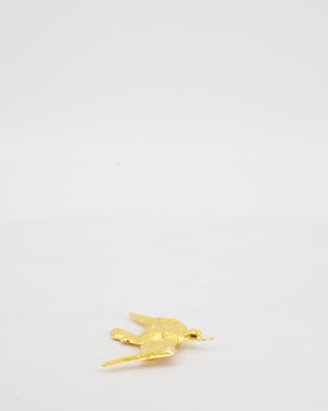Schiaparelli Gold Small & Medium Dove Brooch Set