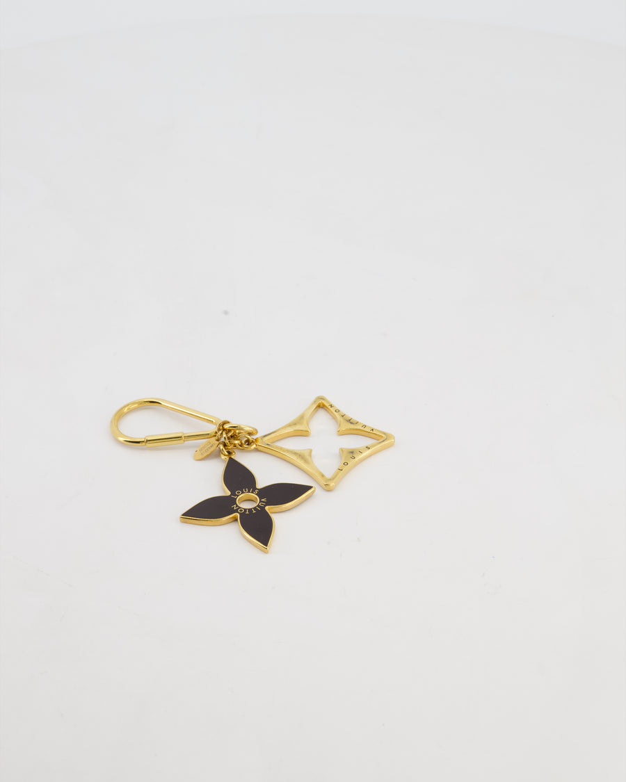 Louis Vuitton Gold Puzzle Bag Charm with Logo Detail