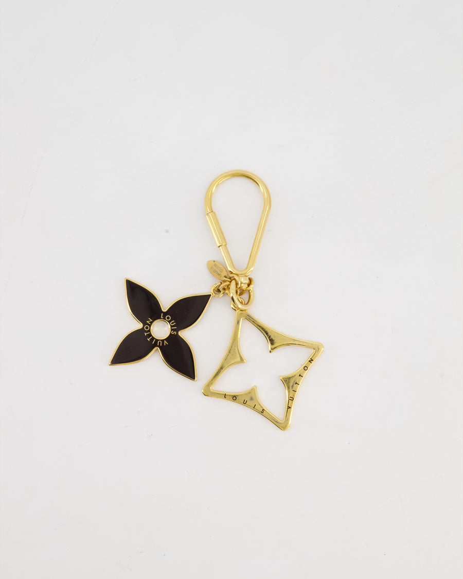 Louis Vuitton Gold Puzzle Bag Charm with Logo Detail