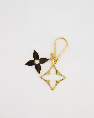 Louis Vuitton Gold Puzzle Bag Charm with Logo Detail