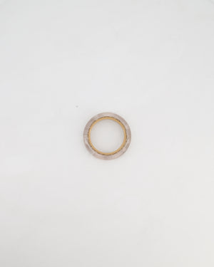 Louis Vuitton Beige Large Inclusion Bangle Bracelet with Logo Detail