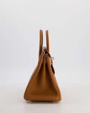 Hermès Birkin 25 Retourne Gold Togo Leather with Palladium Hardware