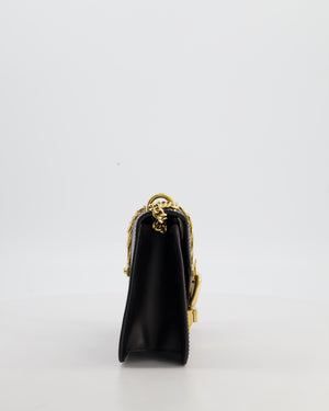 Gucci Black Leather Small Sylvie Bag with Gold Hardware