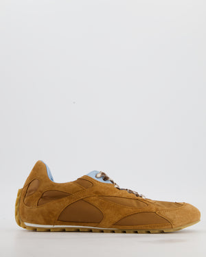 Bottega Veneta New Amber & Iceberg Orbit Flash Sneaker in Soft Suede and Nylon Size EU 39 RRP £710