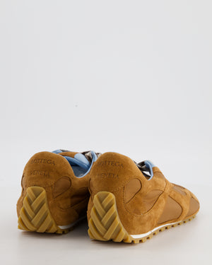 Bottega Veneta New Amber & Iceberg Orbit Flash Sneaker in Soft Suede and Nylon Size EU 39 RRP £710