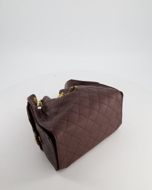 *RARE* Chanel Small 25 Bag in Brown Caviar Leather with Brushed Gold Hardware