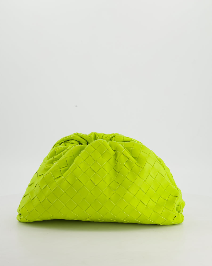 Bottega Veneta Kiwi Intrecciato Leather Clutch Bag RRP £2,900