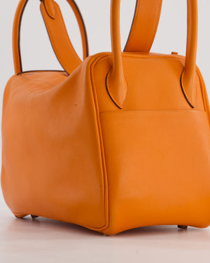 Hermès Lindy 26 Bag in Orange H Swift Leather with Palladium Hardware