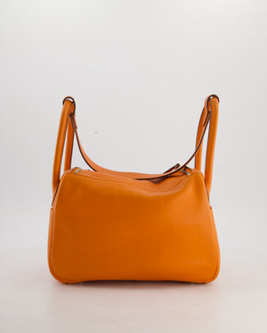 Hermès Lindy 26 Bag in Orange H Swift Leather with Palladium Hardware