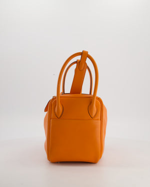 Hermès Lindy 26 Bag in Orange H Swift Leather with Palladium Hardware
