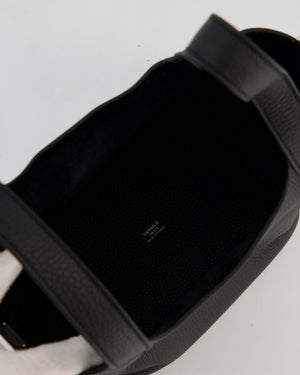 Hermès Picotin Lock 18 Bag in Noir Taurillon Clemence Leather with Palladium Hardware