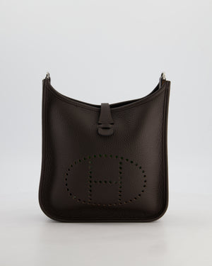 *HOT* Hermès Evelyne III 23 Bag in Ebene Taurillon Clemence Leather with Palladium Hardware