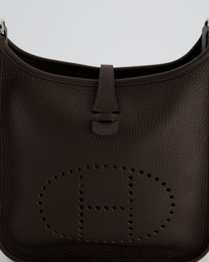 *HOT* Hermès Evelyne III 23 Bag in Ebene Taurillon Clemence Leather with Palladium Hardware