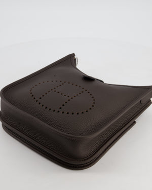 *HOT* Hermès Evelyne III 23 Bag in Ebene Taurillon Clemence Leather with Palladium Hardware