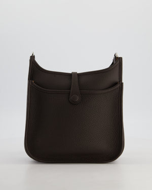 *HOT* Hermès Evelyne III 23 Bag in Ebene Taurillon Clemence Leather with Palladium Hardware