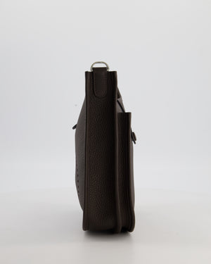 *HOT* Hermès Evelyne III 23 Bag in Ebene Taurillon Clemence Leather with Palladium Hardware