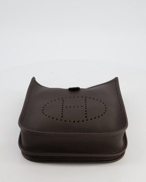 *HOT* Hermès Evelyne III 23 Bag in Ebene Taurillon Clemence Leather with Palladium Hardware